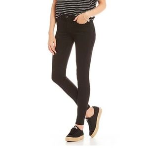 Levi's 710 Super Skinny Black Jeans Women's Classic Stretch Faded Denim size 28